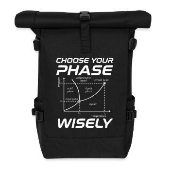 Tripelpunkt Phasendiagramm Thermodynamik Nerd - Rolltop Rucksack - Schwarz - Vorne