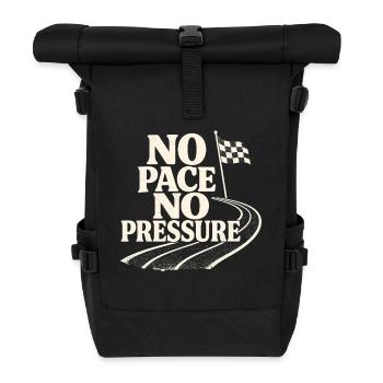 No Pace No Pressure - Roll Top Backpack - black - Front