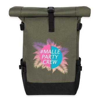 Malle Party Crew Girls - Roll Top Backpack - olive/black - Front