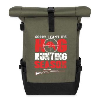 sanglier - Sac à dos roll top - olive/noir - Devant