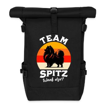 Team Spitz - Rolltop Rucksack - Schwarz - Vorne