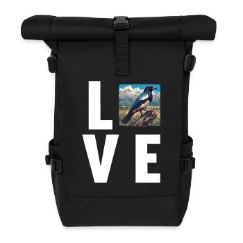 Elstern Elster - Rolltop Rucksack - Schwarz - Vorne