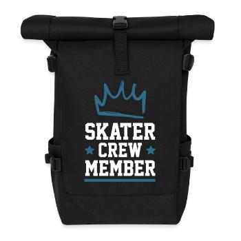 Skater Crew - Roll Top Backpack - black - Front