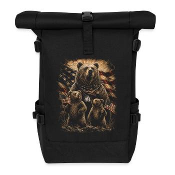 Veterans Day for Democrats - Roll Top Backpack - black - Front