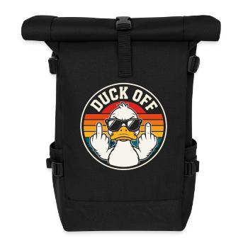 Baissez-vous du coucher de soleil rétro - Sac à dos roll top - noir - Devant