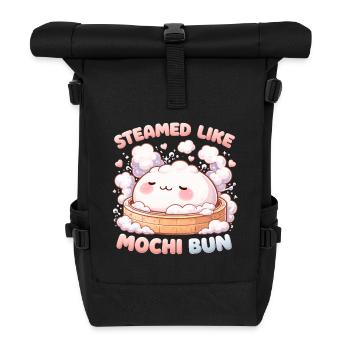 Sources chaudes d’Onsen Bad Stream comme un petit pain Mochi - Sac à dos roll top - noir - Devant