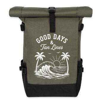 Good Days et Bronzage Plage des vacances d’été - Sac à dos roll top - olive/noir - Devant