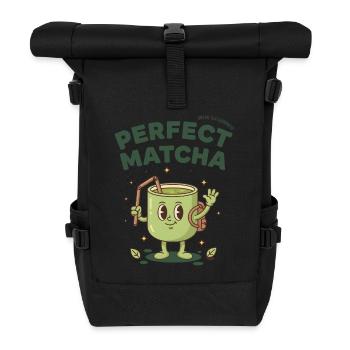 Perfekter Matcha Grüner Tee Leckerkeit Matcha Liebhaber Tee - Rolltop Rucksack - Schwarz - Vorne