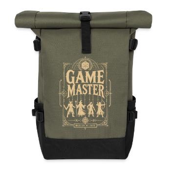Game Master Game Master Dice Shirt - Roll Top Backpack - olive/black - Front