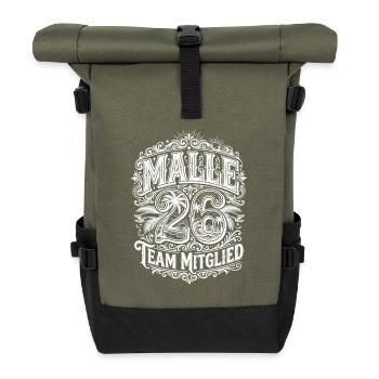 Malle 26 - Roll Top Backpack - olive/black - Front