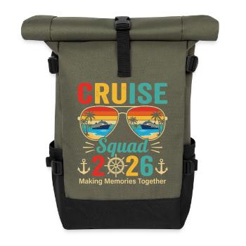 Cruise Squad 2026 Créer des souvenirs - Sac à dos roll top - olive/noir - Devant