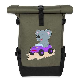 Koala Auto - Rolltop Rucksack - Olive/Schwarz - Vorne