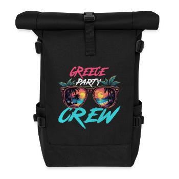 Équipe du parti grec - Sac à dos roll top - noir - Devant