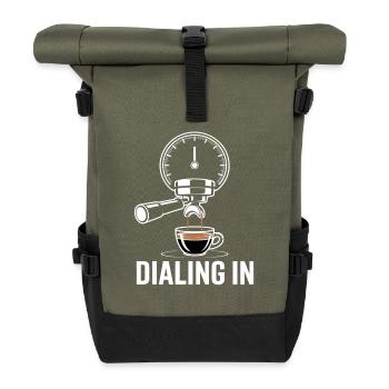 Dialing In Espresso Ritual - Roll Top Backpack - olive/black - Front