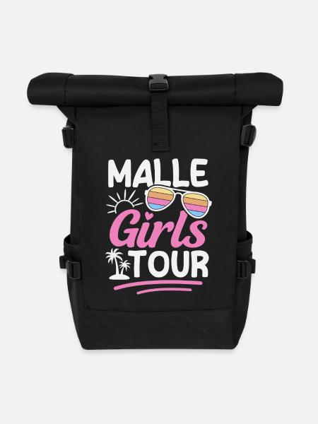 Tournée des filles à Majorque Fête Soirée des filles de vacances - Sac à dos roll top - noir