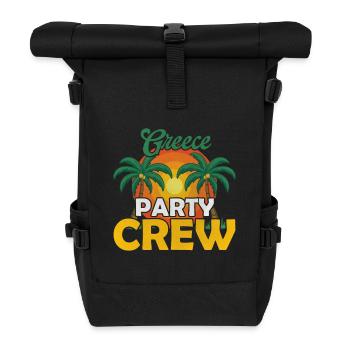Équipe du parti grec - Sac à dos roll top - noir - Devant