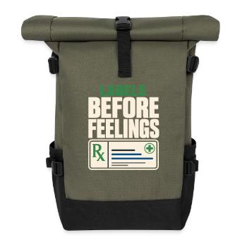 Apothekentechniker Pharmacy Tech Cpht Rx Geschenk - Rolltop Rucksack - Olive/Schwarz - Vorne