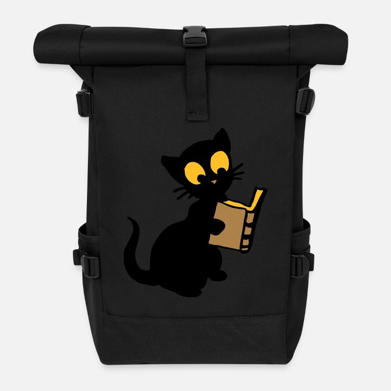 The book - Roll Top Backpack - black