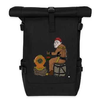 Taucher - Rolltop Rucksack - Schwarz - Vorne