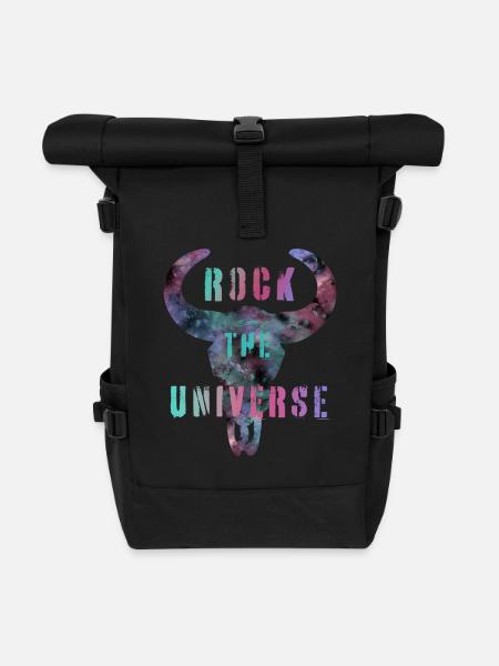 Universe Rockhead - Rolltop Rucksack - Schwarz