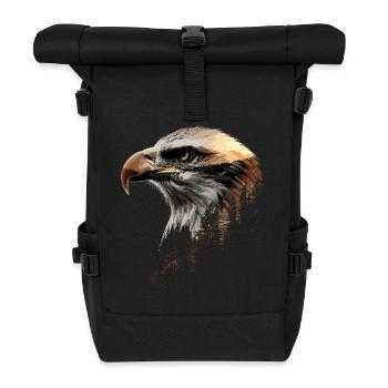 Préserver et protéger le pygargue à tête blanche Aigle Oiseau - Sac à dos roll top - noir - Devant