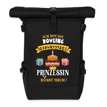 Bowling Geburtstag Spielerin Trainerin Geb Bowler - Rolltop Rucksack - Schwarz - Vorne