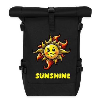 sun sunshine - Roll Top Backpack - black - Front