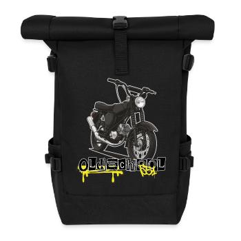 S51 (black) // Illustration - Rolltop Rucksack - Schwarz - Vorne