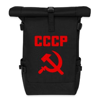 Soviet - Hammer und Sichel Sowjetunion - Kommunist - Rolltop Rucksack - Schwarz - Vorne