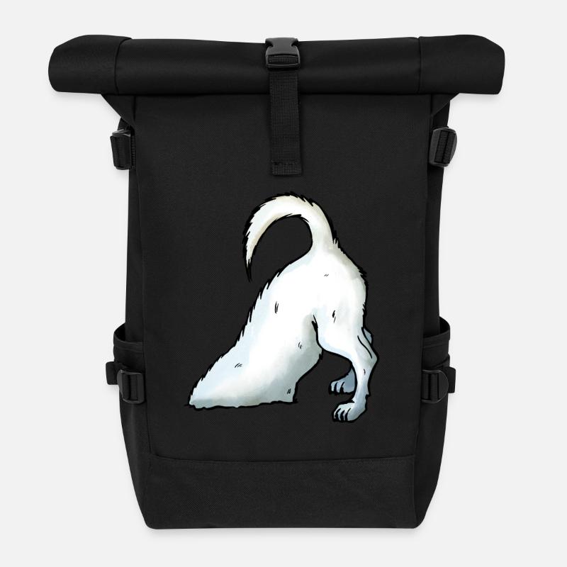 Jack Russell creuse - Sac à dos roll top - noir