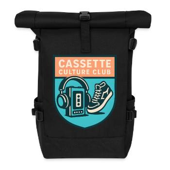 Cassette Culture Club - Roll Top Backpack - black - Front