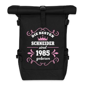 Schneiderin Geburtstag Geb 1985 Schneider Kollegen - Rolltop Rucksack - Schwarz - Vorne