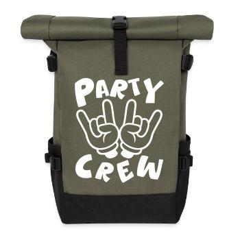 Fête Crew Main Drôle - Sac à dos roll top - olive/noir - Devant