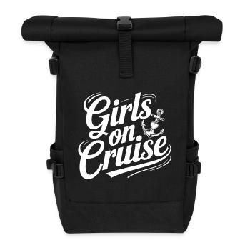 Girls on Cruise | JGA Shirt für die Crew - Rolltop Rucksack - Schwarz - Vorne