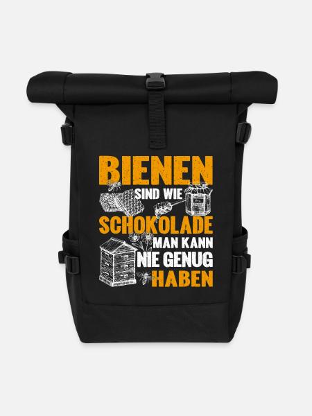 Nie genug Bienen leidenschaftlicher Imker Imkerei - Rolltop Rucksack - Schwarz