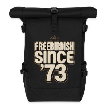 Rock Musik Geschenkidee Freebirdish Since '73 - Rolltop Rucksack - Schwarz - Vorne