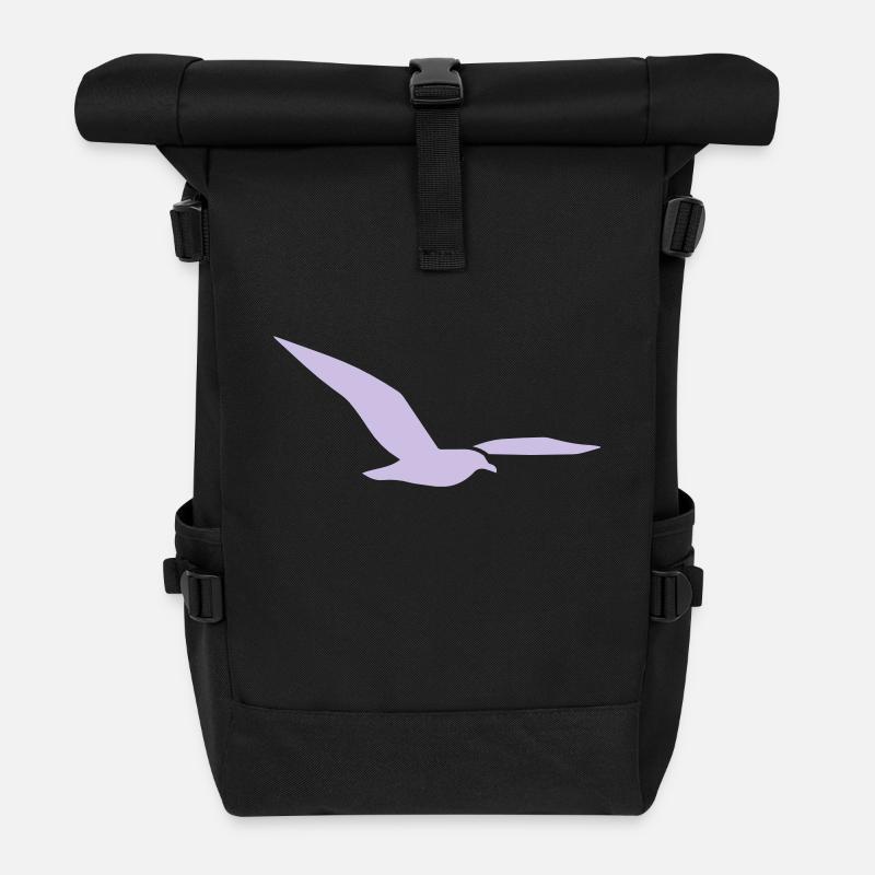 mouette - Sac à dos roll top - noir