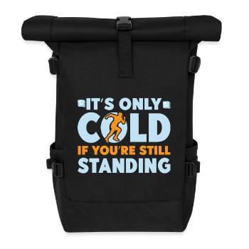 Running Run Only Cold If You´re Standing Marathon - Rolltop Rucksack - Schwarz - Vorne