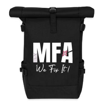 Physician Assistant We Fix It MFA - Roll Top Backpack - black - Front
