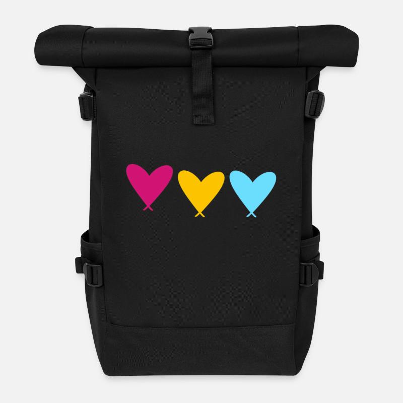 PanHearts - Rolltop Rucksack - Schwarz