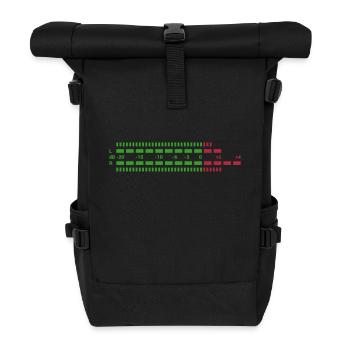 Equalizer dreifarbig EQ Musik Anlage Techno Club S - Roll Top Backpack - black - Front
