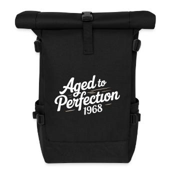 1968 Design for the 58 – For 58 years - Roll Top Backpack - black - Front