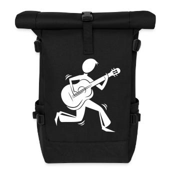 Musician Guitarist - Roll Top Backpack - black - Front