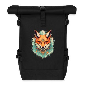 Fuchs - Rolltop Rucksack - Schwarz - Vorne