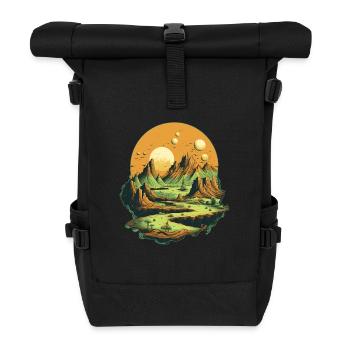 Landscape - Roll Top Backpack - black - Front