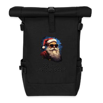 Santa Claus - Marry Christmas - Roll Top Backpack - black - Front