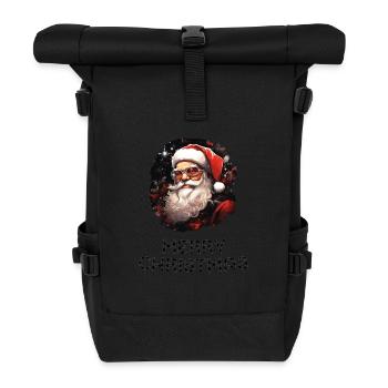 Santa Claus - Marry Christmas - Roll Top Backpack - black - Front