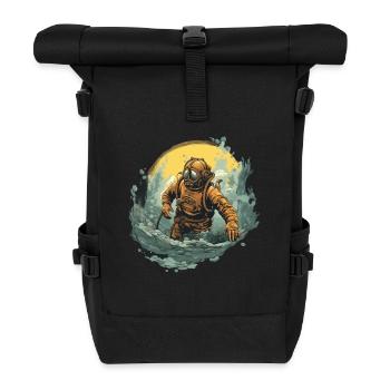 Plongeur - Sac à dos roll top - noir - Devant