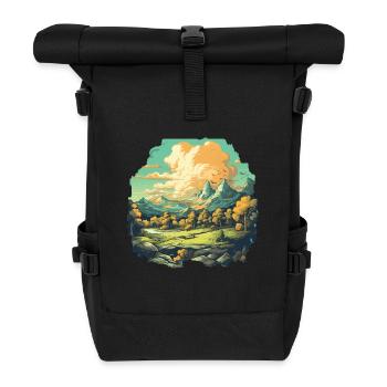 Landscape - Roll Top Backpack - black - Front