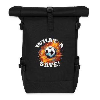 Balle de football - Quelle sauvegarde! - Sac à dos roll top - noir - Devant